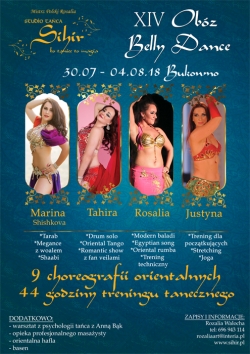 XIV Obóz Belly dance z Rosalia 2018